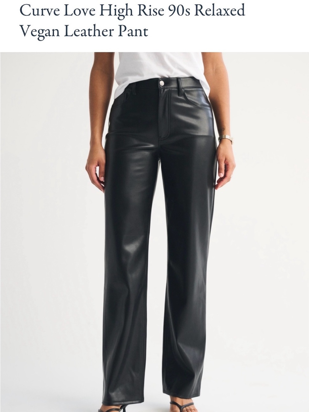 Abercrombie & Fitch Black High-Rise '90s Relaxed Fit Pants